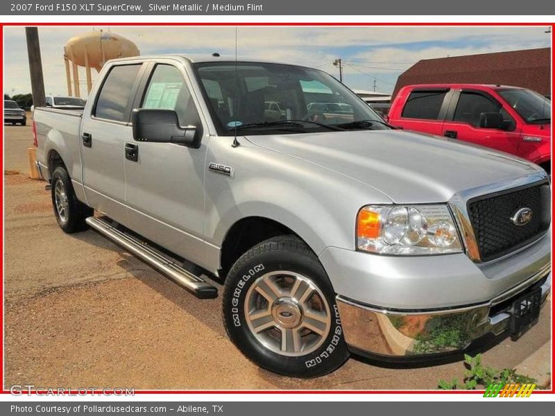 Silver Metallic / Medium Flint 2007 Ford F150 XLT SuperCrew