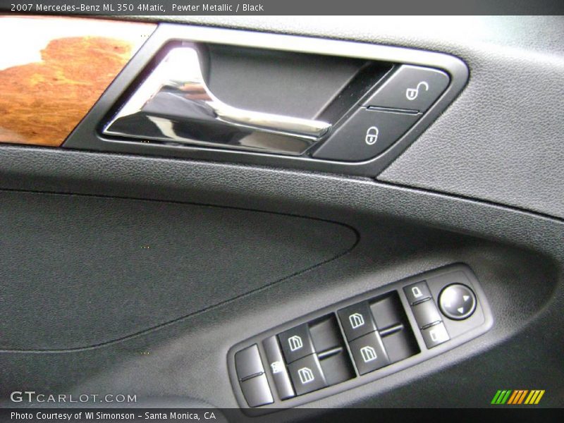 Pewter Metallic / Black 2007 Mercedes-Benz ML 350 4Matic