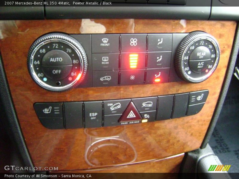 Pewter Metallic / Black 2007 Mercedes-Benz ML 350 4Matic