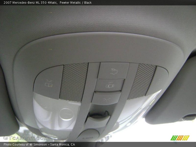 Pewter Metallic / Black 2007 Mercedes-Benz ML 350 4Matic