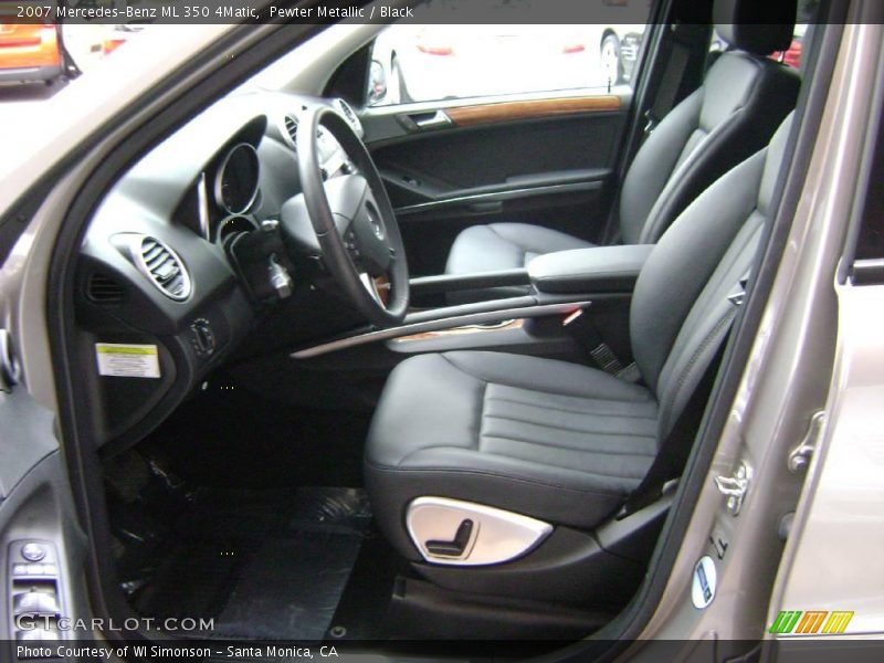 Pewter Metallic / Black 2007 Mercedes-Benz ML 350 4Matic