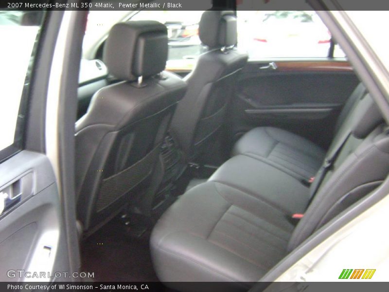 Pewter Metallic / Black 2007 Mercedes-Benz ML 350 4Matic