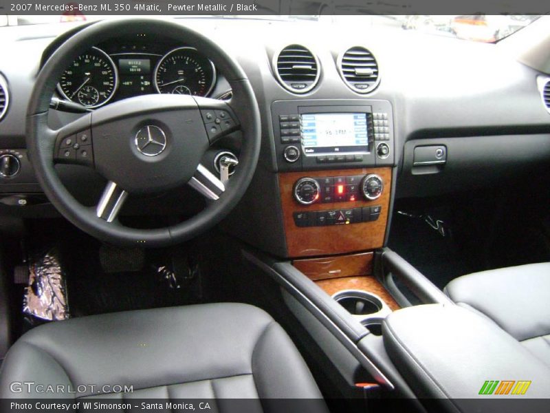 Pewter Metallic / Black 2007 Mercedes-Benz ML 350 4Matic