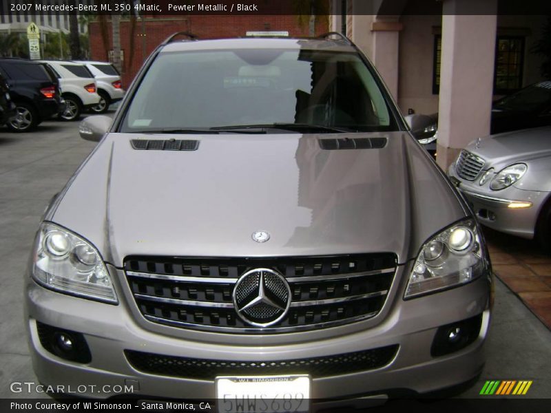 Pewter Metallic / Black 2007 Mercedes-Benz ML 350 4Matic