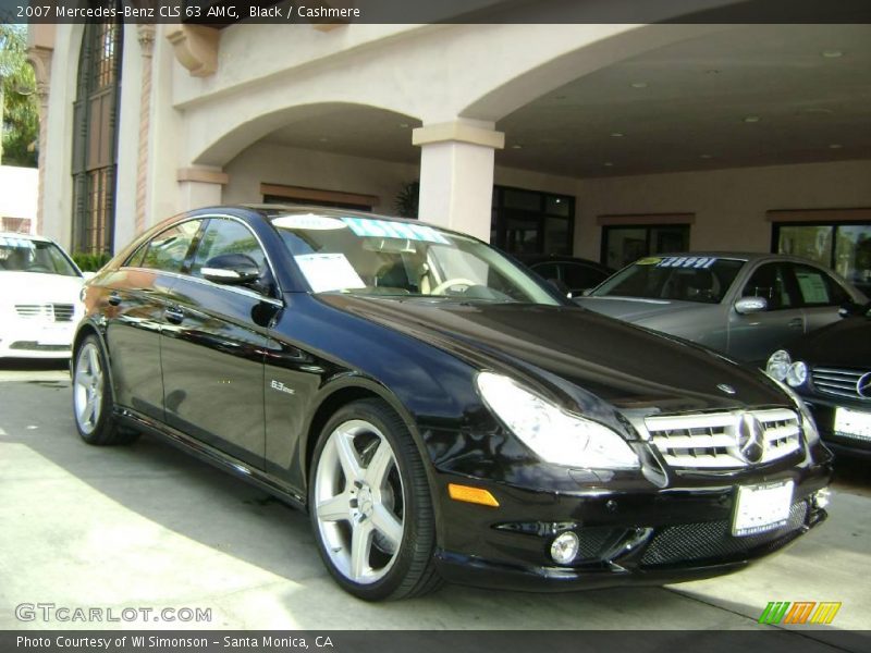 Black / Cashmere 2007 Mercedes-Benz CLS 63 AMG