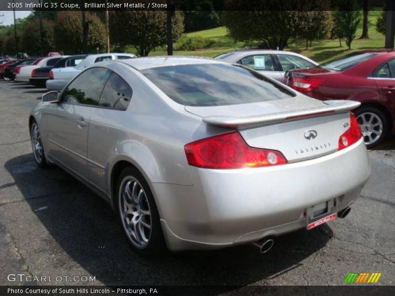 Brilliant Silver Metallic / Stone 2005 Infiniti G 35 Coupe