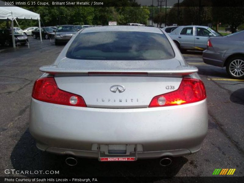 Brilliant Silver Metallic / Stone 2005 Infiniti G 35 Coupe