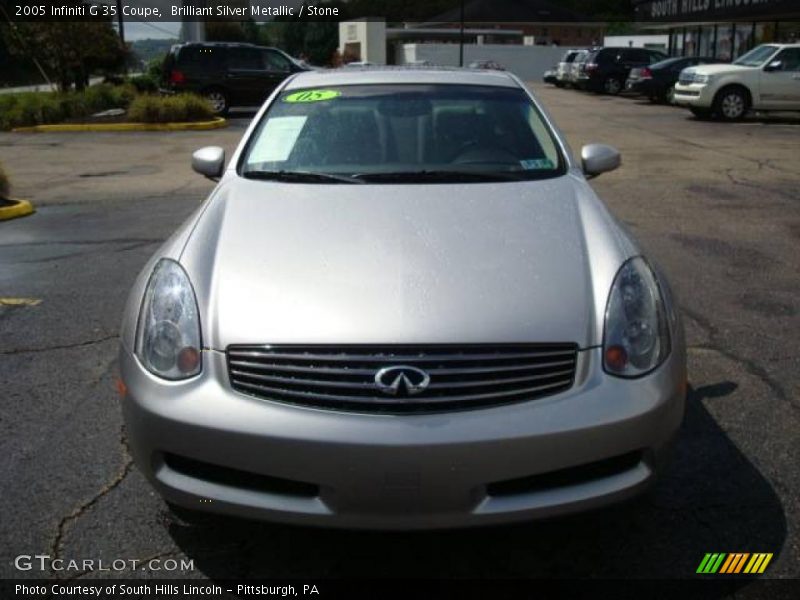 Brilliant Silver Metallic / Stone 2005 Infiniti G 35 Coupe
