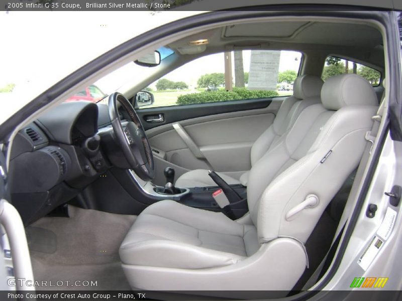 Brilliant Silver Metallic / Stone 2005 Infiniti G 35 Coupe