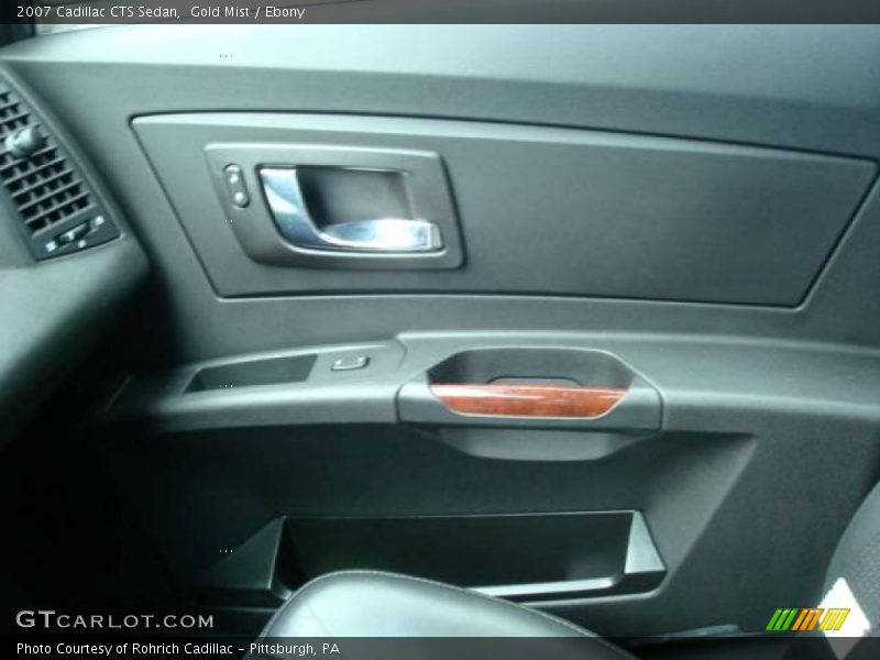 Gold Mist / Ebony 2007 Cadillac CTS Sedan