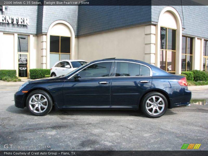 Twilight Blue Pearlcoat / Stone 2006 Infiniti G 35 Sedan