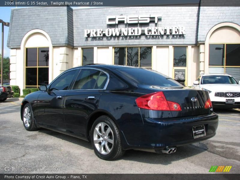 Twilight Blue Pearlcoat / Stone 2006 Infiniti G 35 Sedan