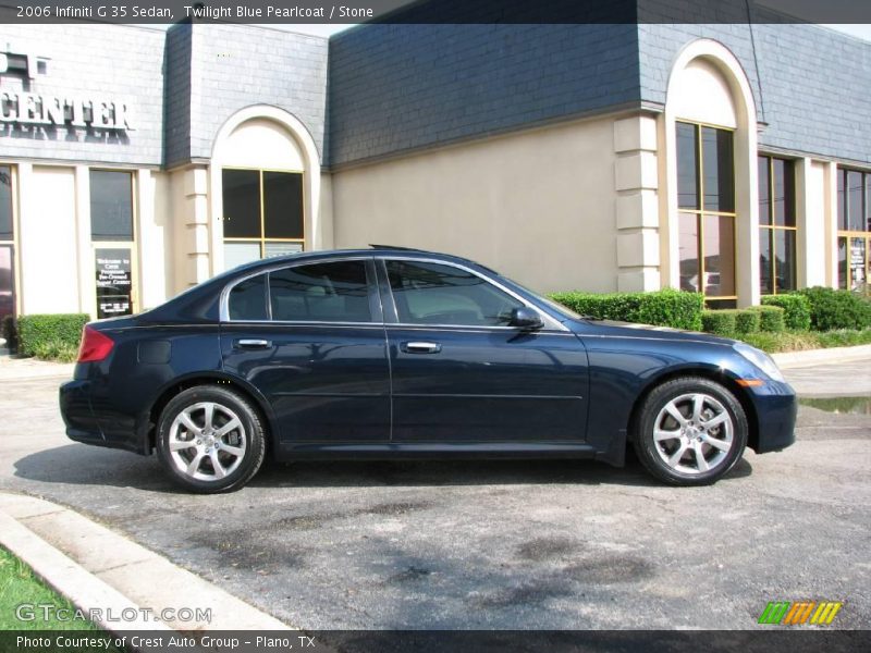 Twilight Blue Pearlcoat / Stone 2006 Infiniti G 35 Sedan
