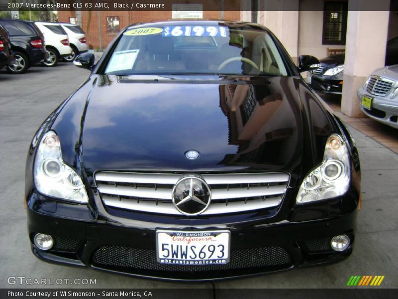 Black / Cashmere 2007 Mercedes-Benz CLS 63 AMG