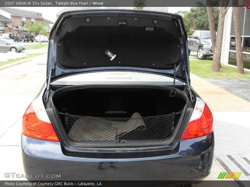 Twilight Blue Pearl / Wheat 2007 Infiniti M 35x Sedan