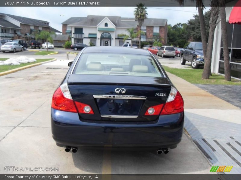 Twilight Blue Pearl / Wheat 2007 Infiniti M 35x Sedan