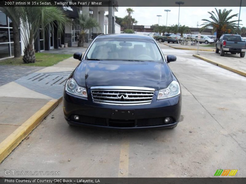Twilight Blue Pearl / Wheat 2007 Infiniti M 35x Sedan