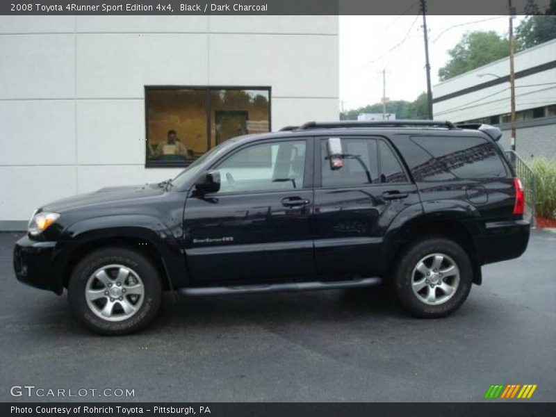 Black / Dark Charcoal 2008 Toyota 4Runner Sport Edition 4x4