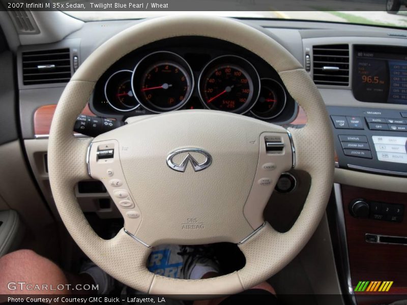 Twilight Blue Pearl / Wheat 2007 Infiniti M 35x Sedan