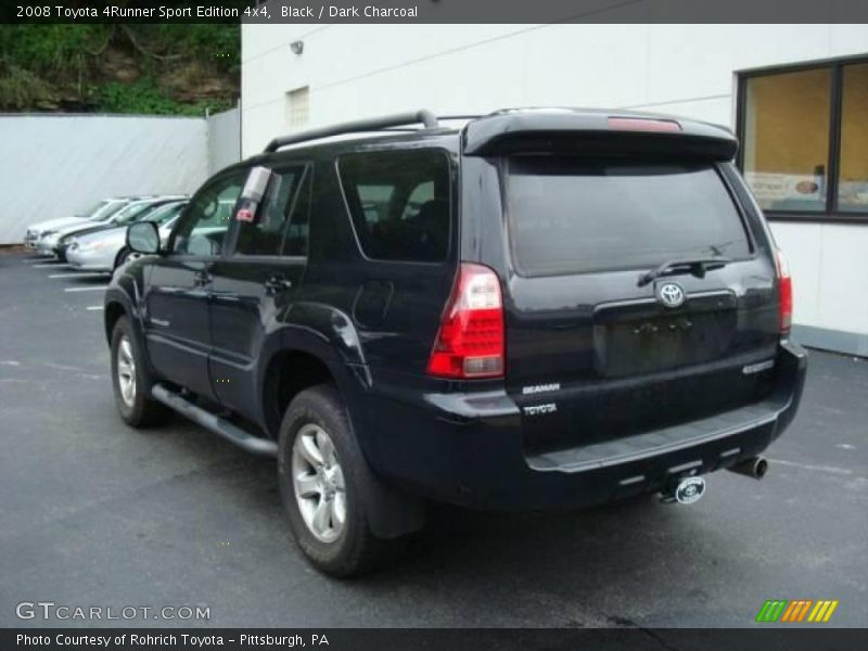 Black / Dark Charcoal 2008 Toyota 4Runner Sport Edition 4x4