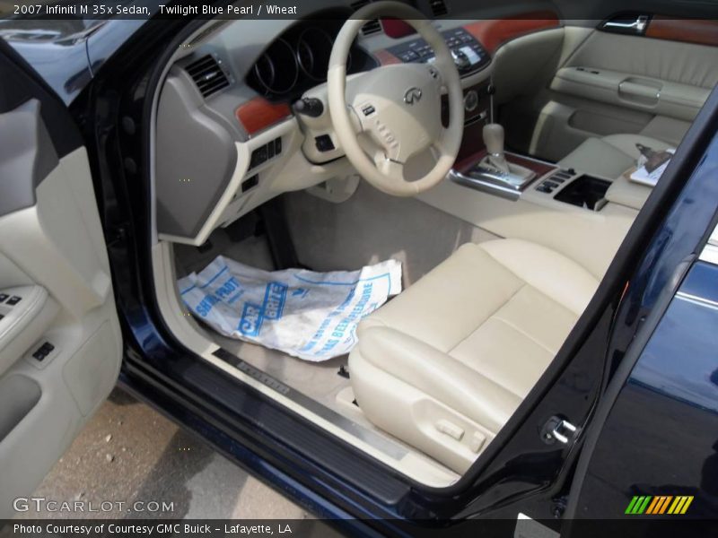 Twilight Blue Pearl / Wheat 2007 Infiniti M 35x Sedan