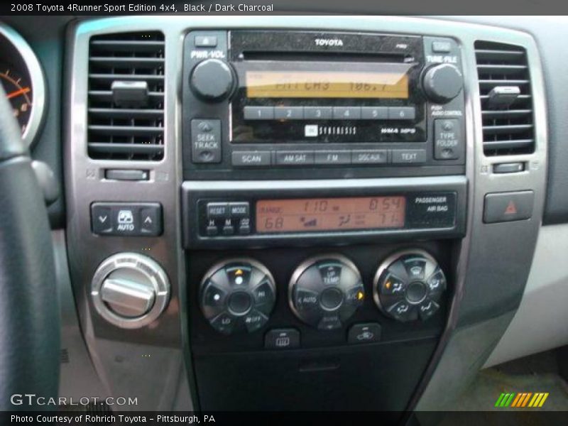 Black / Dark Charcoal 2008 Toyota 4Runner Sport Edition 4x4