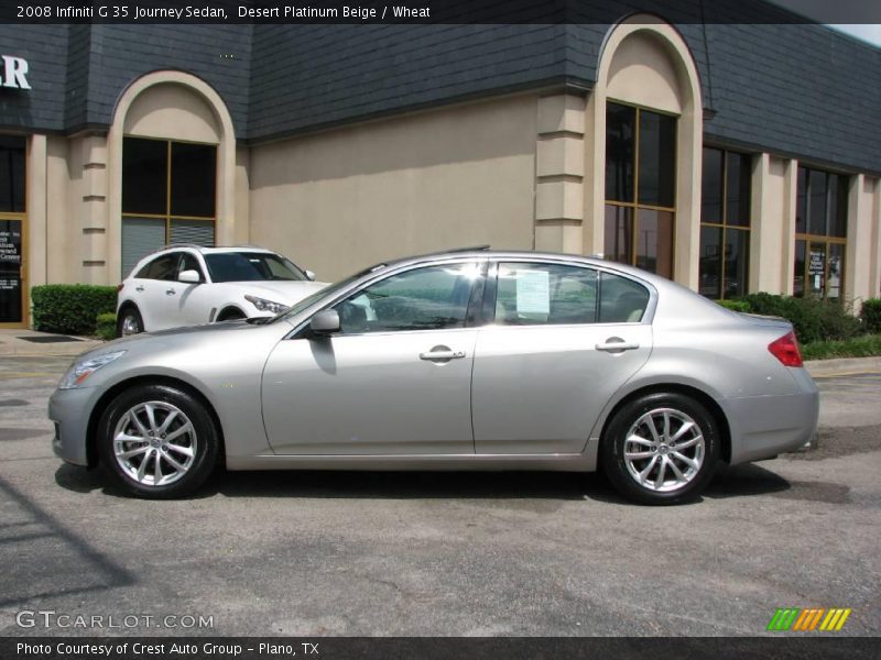 Desert Platinum Beige / Wheat 2008 Infiniti G 35 Journey Sedan