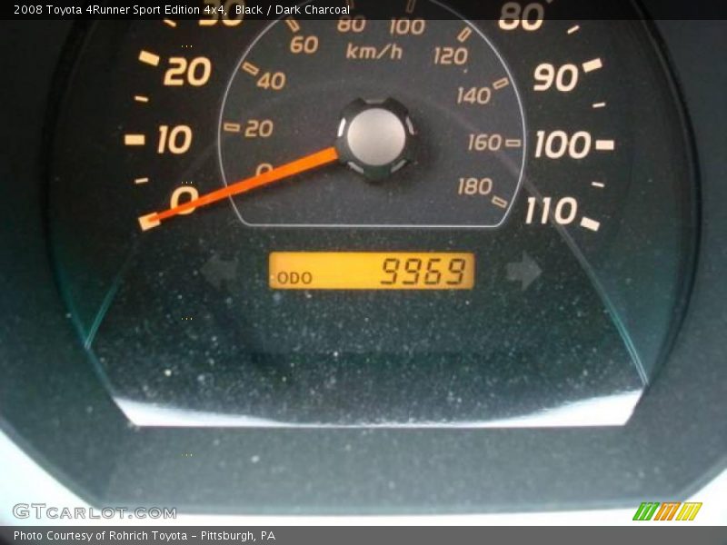 Black / Dark Charcoal 2008 Toyota 4Runner Sport Edition 4x4