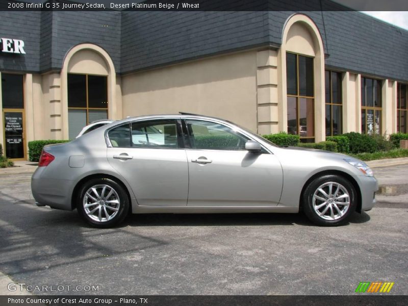 Desert Platinum Beige / Wheat 2008 Infiniti G 35 Journey Sedan