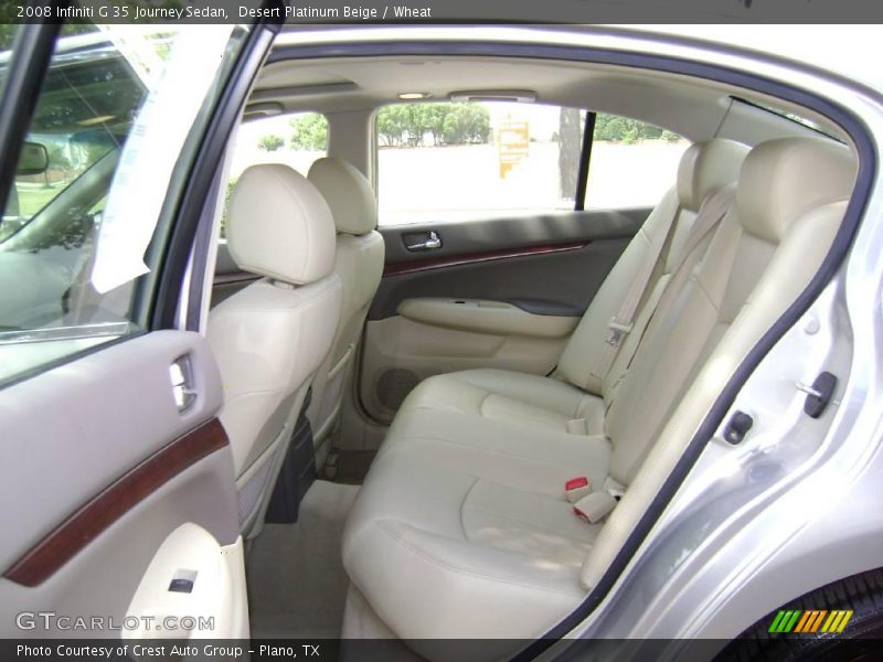 Desert Platinum Beige / Wheat 2008 Infiniti G 35 Journey Sedan