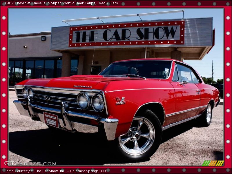 Red / Black 1967 Chevrolet Chevelle SS Super Sport 2 Door Coupe