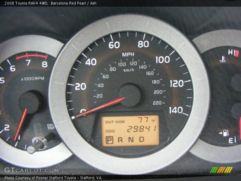 Barcelona Red Pearl / Ash 2008 Toyota RAV4 4WD
