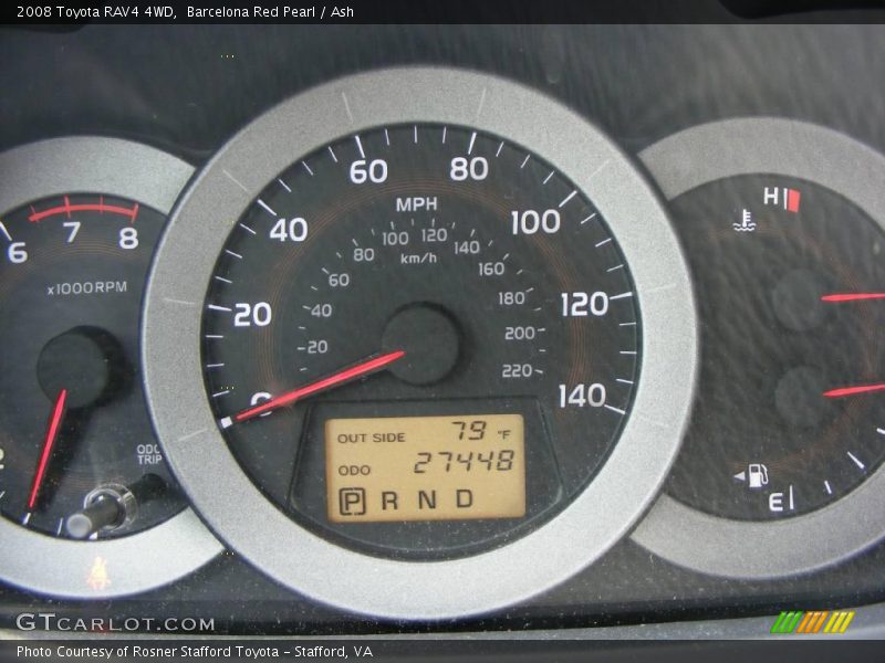 Barcelona Red Pearl / Ash 2008 Toyota RAV4 4WD