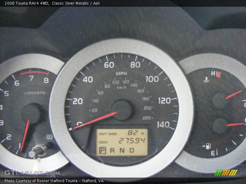 Classic Silver Metallic / Ash 2008 Toyota RAV4 4WD