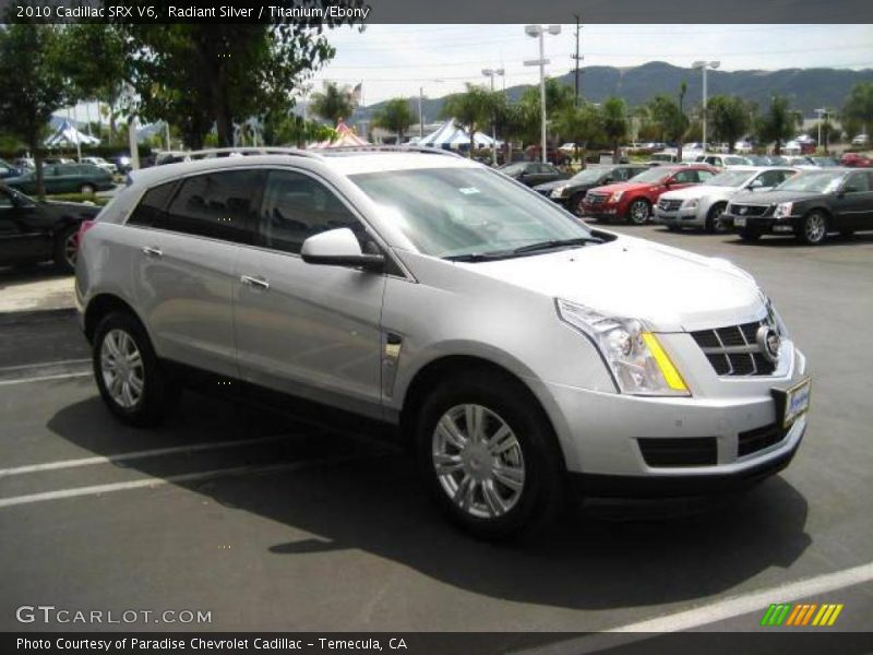 Radiant Silver / Titanium/Ebony 2010 Cadillac SRX V6