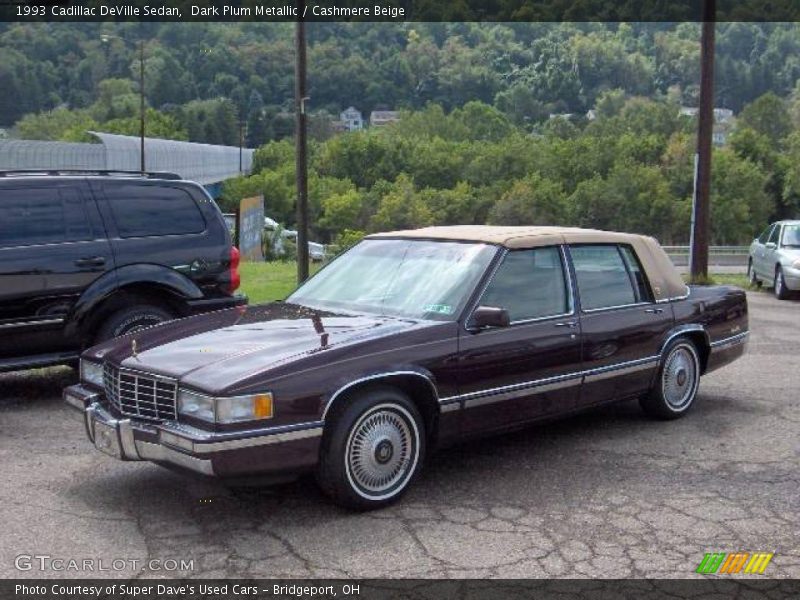 Dark Plum Metallic / Cashmere Beige 1993 Cadillac DeVille Sedan