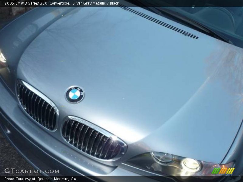 Silver Grey Metallic / Black 2005 BMW 3 Series 330i Convertible