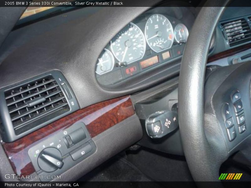 Silver Grey Metallic / Black 2005 BMW 3 Series 330i Convertible