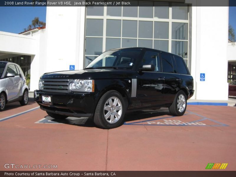 Java Black Pearlescent / Jet Black 2008 Land Rover Range Rover V8 HSE