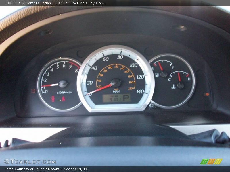 Titanium Silver Metallic / Grey 2007 Suzuki Forenza Sedan