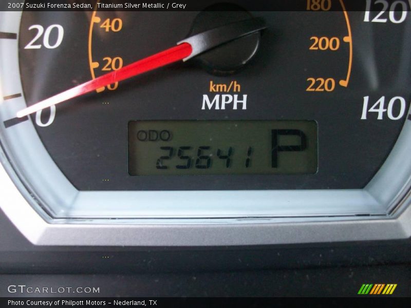 Titanium Silver Metallic / Grey 2007 Suzuki Forenza Sedan