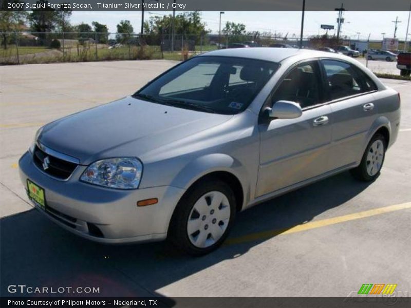 Titanium Silver Metallic / Grey 2007 Suzuki Forenza Sedan