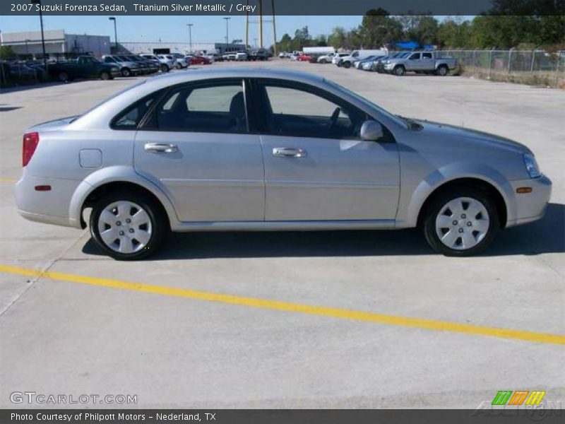 Titanium Silver Metallic / Grey 2007 Suzuki Forenza Sedan