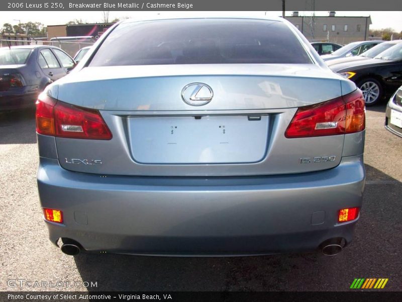 Breakwater Blue Metallic / Cashmere Beige 2006 Lexus IS 250