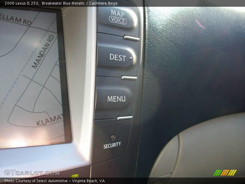 Breakwater Blue Metallic / Cashmere Beige 2006 Lexus IS 250