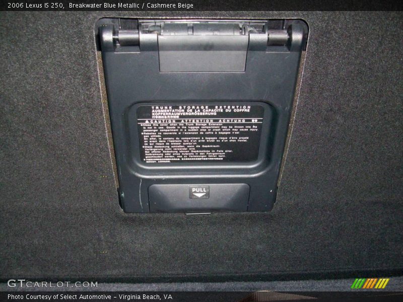 Breakwater Blue Metallic / Cashmere Beige 2006 Lexus IS 250