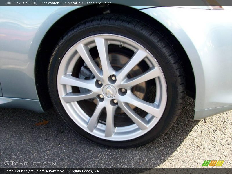 Breakwater Blue Metallic / Cashmere Beige 2006 Lexus IS 250