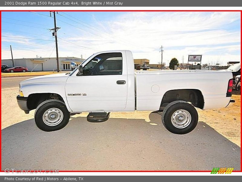 Bright White / Mist Gray 2001 Dodge Ram 1500 Regular Cab 4x4
