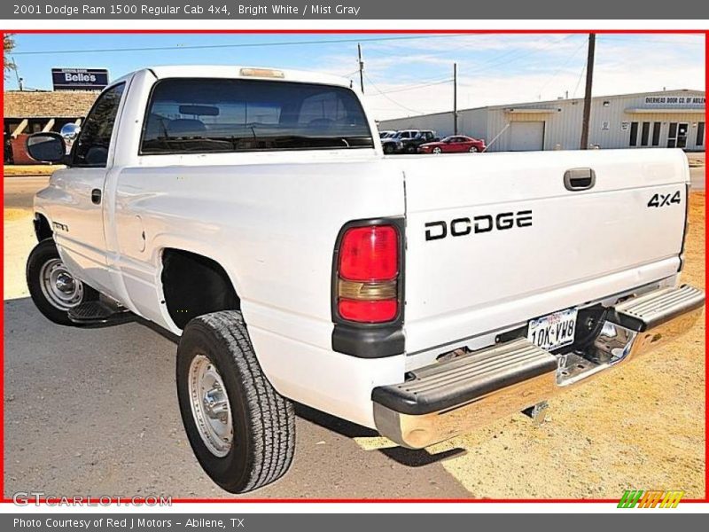 Bright White / Mist Gray 2001 Dodge Ram 1500 Regular Cab 4x4