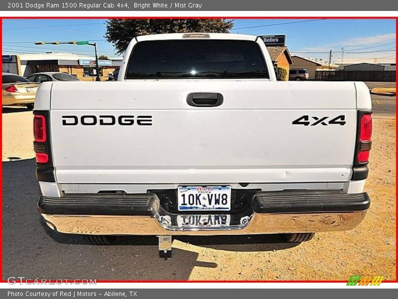 Bright White / Mist Gray 2001 Dodge Ram 1500 Regular Cab 4x4
